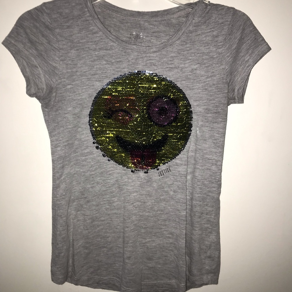 Gray Sequin Shirt